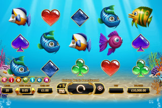 Golden Fish Tank Mobile Slot Reels