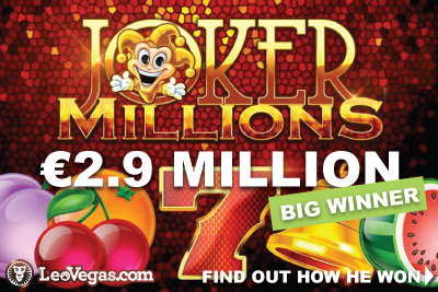Joker Millions Casino Slot Jackpot Big Winner