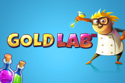 Gold Lab Mobile Slot Logo