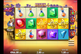 Gold Lab Mobile Slot Wild Respins