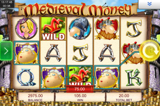Medieval Money Mobile Slot Reels