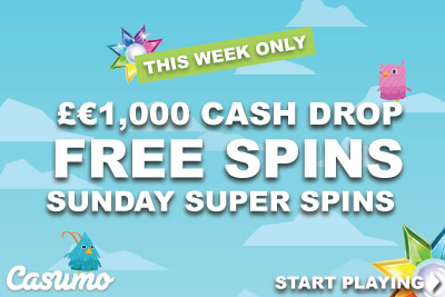 Get Your Casumo Free Spina & Win Up To £€1,000 Cash