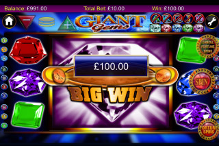 Giant Gems Mobile Slot Big Win