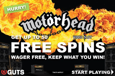 Get Up To Guts Free Spins On Brand New NetEnt Motorhead Video Slot