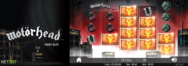 NetEnt Motorhead Touch Slot Screenshot