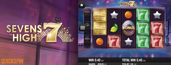 Quickspin Sevens High Mobile Slot Screenshot