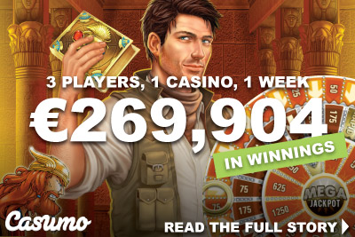 €269,904 In Casumo Casino Winnings Paid Out In One Week