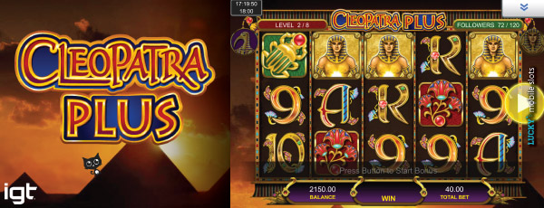 Cleopatra Plus mobile slot reels