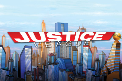 Justice League Mobile Slot Logo