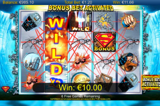 Superman Mobile Slot Bonus Bet