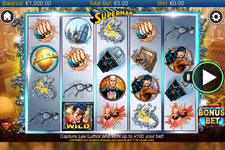 Superman Mobile Slot Reels