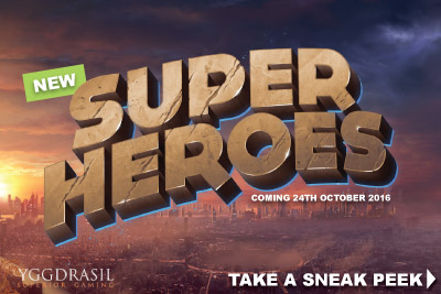 New Yggdrasil Super Heroes Mobile Slot Coming October 24th