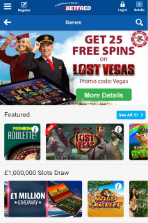Betfred Mobile Casino Games