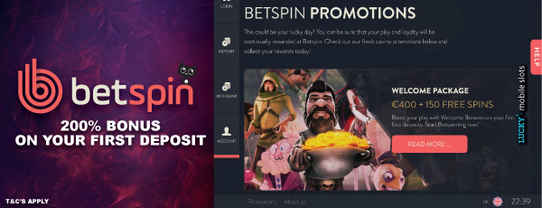 Betspin Bonuses & Promotions