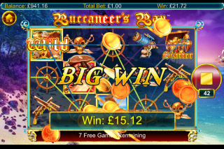 Buccaneers Bay Mobile Slot Free Spins Big Win