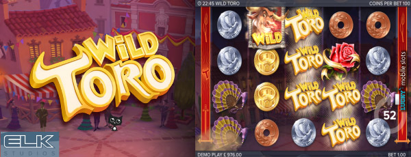 Wild Toro Mobile Slot Game Reels & Logo