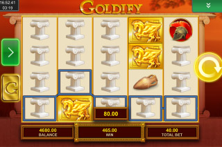 Goldify Mobile Slot Stacked Symbols