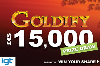 IGT Goldify £€$15,000 Real Money Prize Draw