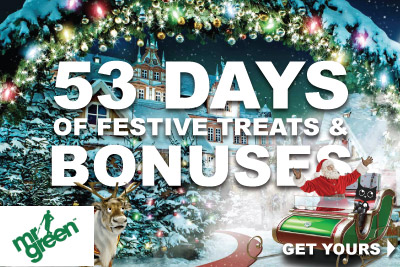 Get 53 Days Of Festive Treats & Bonuses At Mister Green