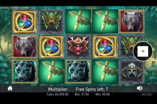 Warlords Crystals Of Power Mobile Slot Wilds Overlay
