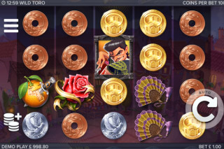 Wild Toro Mobile Slot Reels