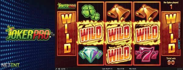 Joker Pro Slot Re-Spins With Wilds