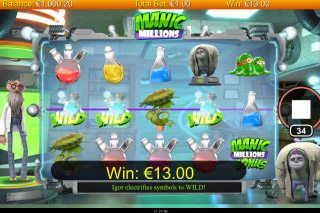 Manic Millions Mobile Slot Win