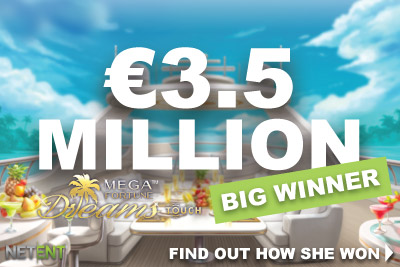 NetEnt Mega Fortune Dreams Big Slot Win of 3.5 Million
