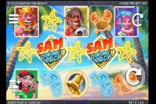 Sam on the Beach Mobile Slot Game