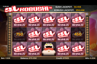 Kobushi Mobile Slot Jackpot Bonus Game