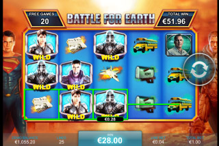 Man of Steel Mobile Slot Battle for Earth