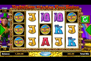 Rainbow Riches Free Spins Mobile Slot Bonus Symbols