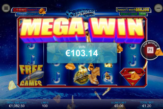 Superman The Movie Mobile Slot Mega Win