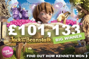 Over £100K Jack And The Beanstalk Slot Big Winner