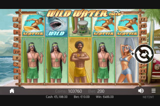 Wilds Water Mobile Slot Stacked Symbols