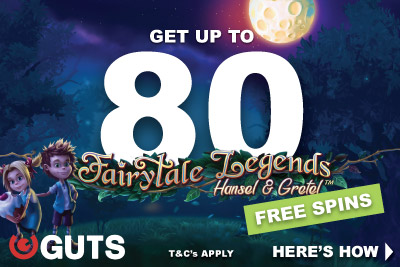 Get Your No Wagering Guts Free Spins On Hansel & Gretel