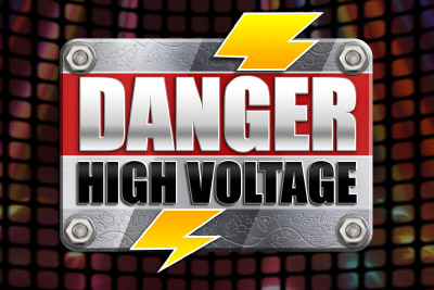 Danger High Voltage Mobile Slot Logo