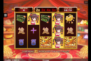 Fortune Girl Mobile Slot Multiplier Free Spins