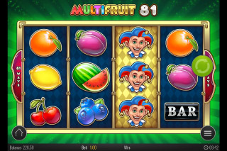 Multifruit 81 Mobile Slot Wild Reel Win