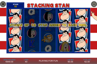 American Dad Mobile Slot Stacking Stan Feature