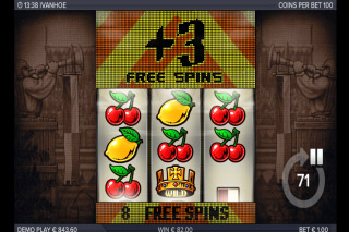 Ivanhoe Mobile Slot Free Spins