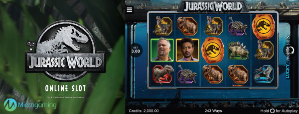 Jurassic World iPad Slot Machine Base Game