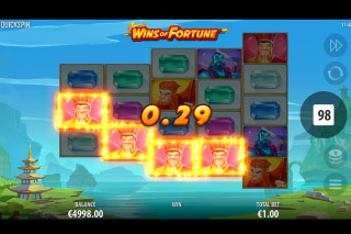 Wins Of Fortune Mobile Slot Base Game Win