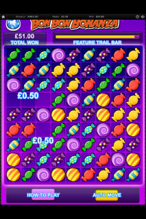 Bon Bon Bonanza Mobile Slot Feature Trail