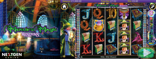 Nextgen Merlins Magic Respins Video Slot