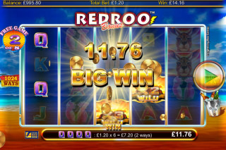 Red Roo Mobile Slot Bonus Game Win