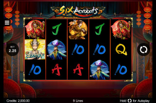 Six Acrobats Mobile Slot Game