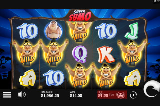 Super Sumo Mobile Slot Wilds Win