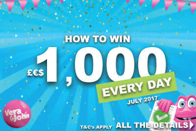 Win Real Cash Thanks To Vera&John In July 2017