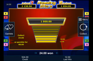Amazing Stars Mobile Slot Gamble Feature